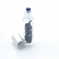 Roller fles- Sodaliet  - Zilver dop