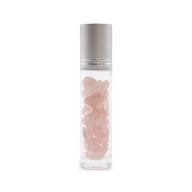 Roller fles- Rozenkwarts - Zilver dop