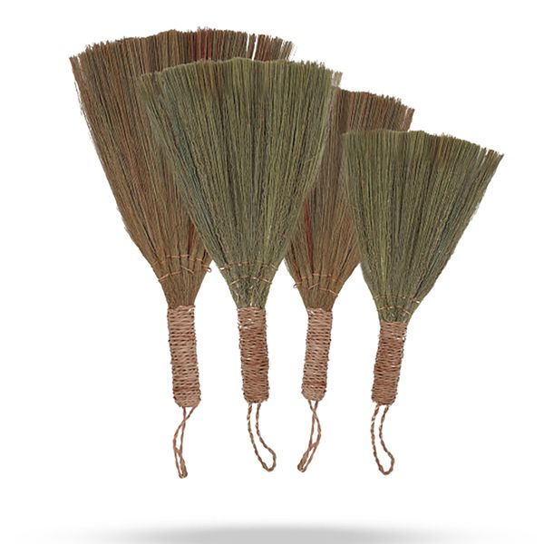 Set van 4 - Pampas Lange Bezem - Natuurlijke gemengde maten