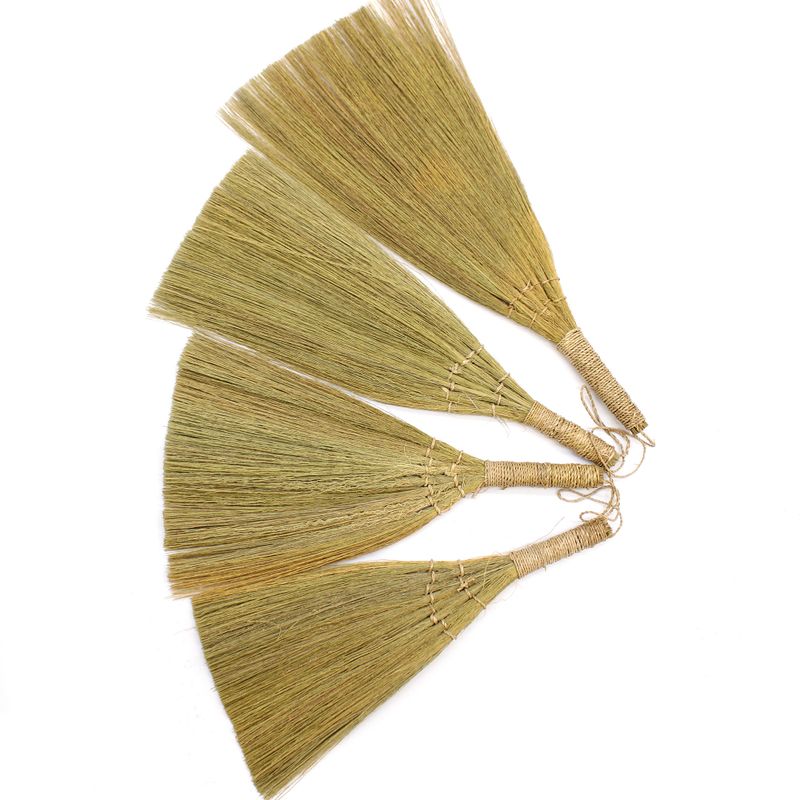 Set van 4 - Pampas Lange Bezem - Natuurlijke gemengde maten