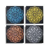 Set van 4 Mandala Brocade Detail 30x30cm