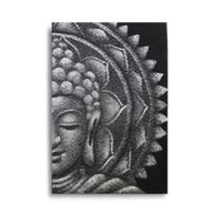Grijze Halve Boeddha Mandala 60x80cm