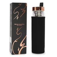 Kristallen glazen Thee-ei Fles - Rosé Goud - Amethist