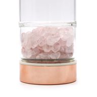 Kristallen glazen Thee-ei Fles- Rosé Goud - Rozenkwarts