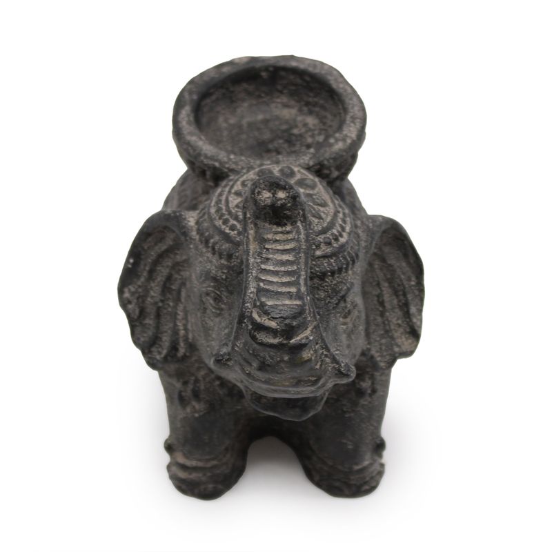 Olifant Wierook & Kandelaar (zwart antiek)