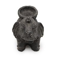 Olifant Wierook & Kandelaar (zwart antiek)