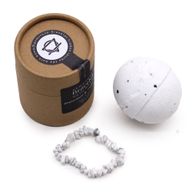 Witte Jaspis Edelsteen Armband Badbom