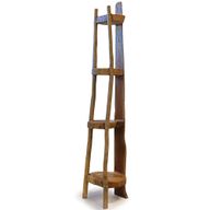 Naturel Teakhouten Hoekmeubel 4 planken - 135 cm hoog