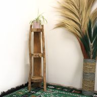 Naturel Teakhouten Hoekmeubel 3 planken - 90cm hoog