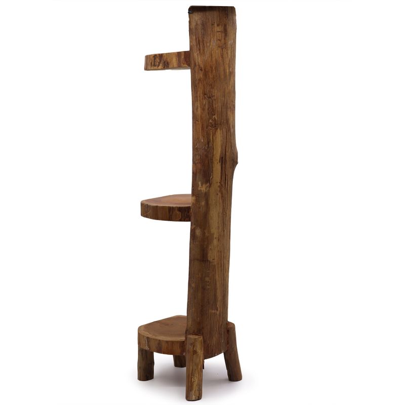 Naturel Teakhouten Houtplank Display 3 planken 100cm hoog