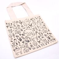 Grote katoenen boodschappentas - 38x42cm - Forest Life - 10oz