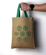 Jute draagtas - 5 verschillende mystieke ontwerpen