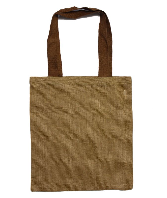 Grote jute draagtas - 5 handvatten in verschillende kleuren