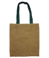 Grote jute draagtas - 5 handvatten in verschillende kleuren
