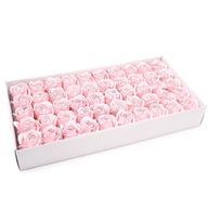 Ambachtelijke Zeepbloemen - Med Rose - Pink With Black Rim