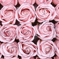 Ambachtelijke Zeepbloemen - Med Rose - Pink With Black Rim