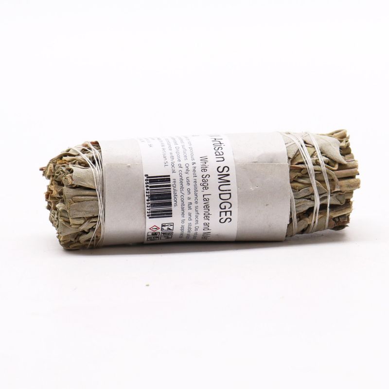 Smudge Stick - Witte Salie, Lavendel en Koningskaars