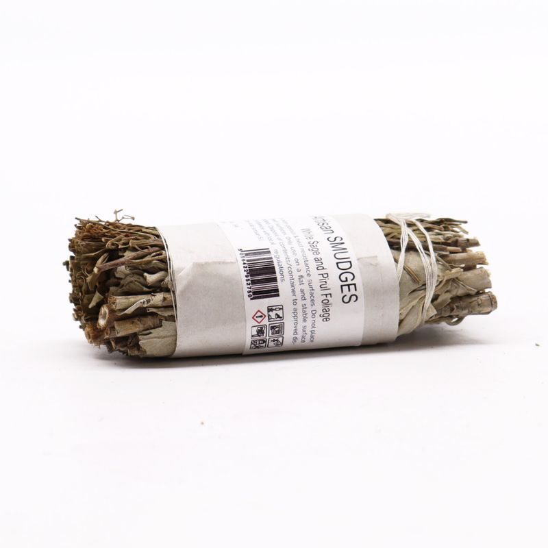 Smudge Stick - Witte Salie en Pirul-gebladerte