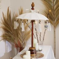 Bali Home Decor Parasol - Canvas - Naturel - 40cm