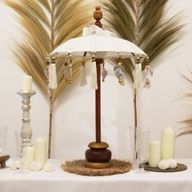 Bali Home Decor Parasol - Canvas - Naturel - 40cm
