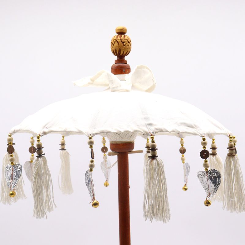 Bali Home Decor Parasol - Canvas - Naturel - 40cm