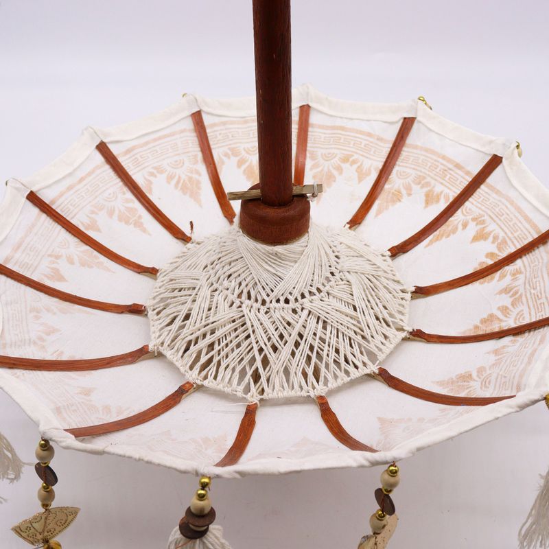 Bali Home Decor Parasol - Canvas - Naturel - 40cm