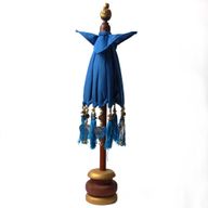 Bali Home Decor Parasol - Katoen - Turquoise - 40cm