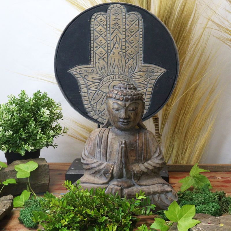 Buddha Feng Shui Set - Hamsa - Grijs