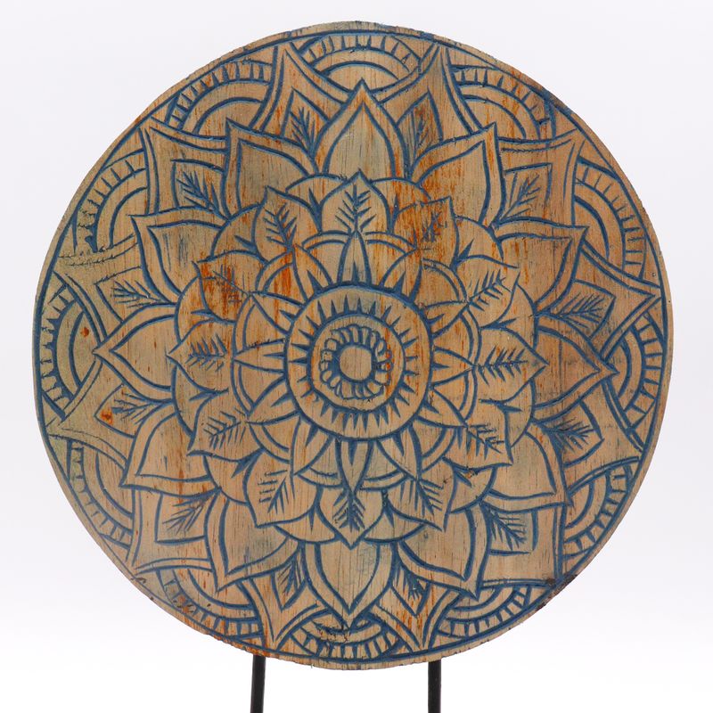 Buddha Feng Shui Set - Bloem Mandala - Blauw