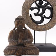 Buddha Feng Shui Set - Om - Grijs & Zwart
