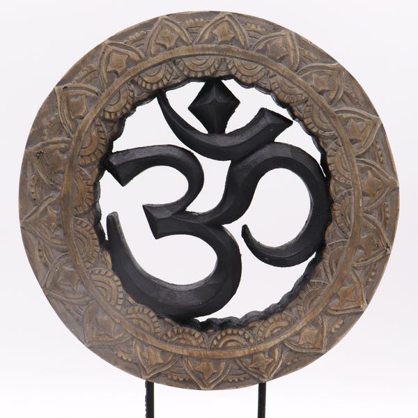 Buddha Feng Shui Set - Om - Grijs & Zwart