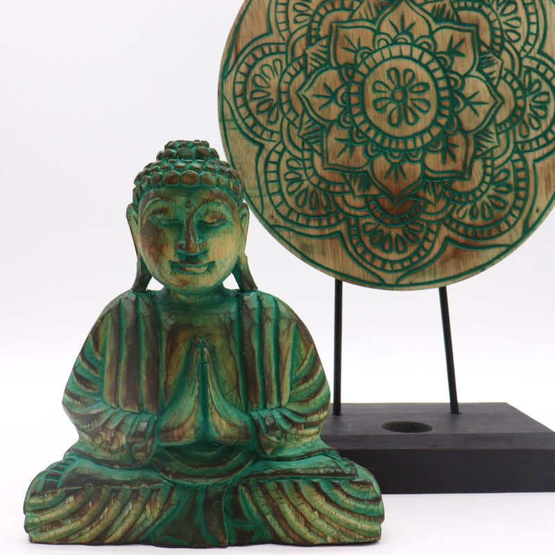 Buddha Feng Shui Set - Mandala - Groen