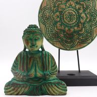 Buddha Feng Shui Set - Mandala - Groen