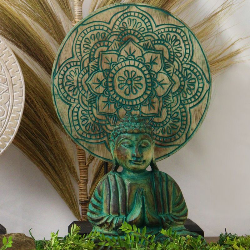 Buddha Feng Shui Set - Mandala - Groen