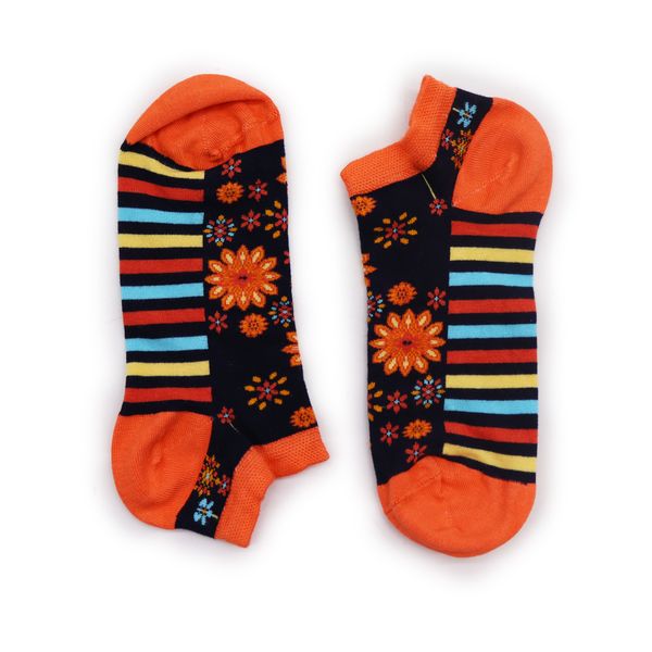 S/M Hop Hare Bamboe Enkelsokken (36-40) - Mandala Bloemen