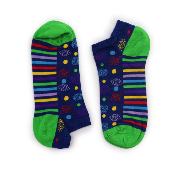 S/M Hop Hare Bamboe Enkelsokken (36-40) - 7 Chakra
