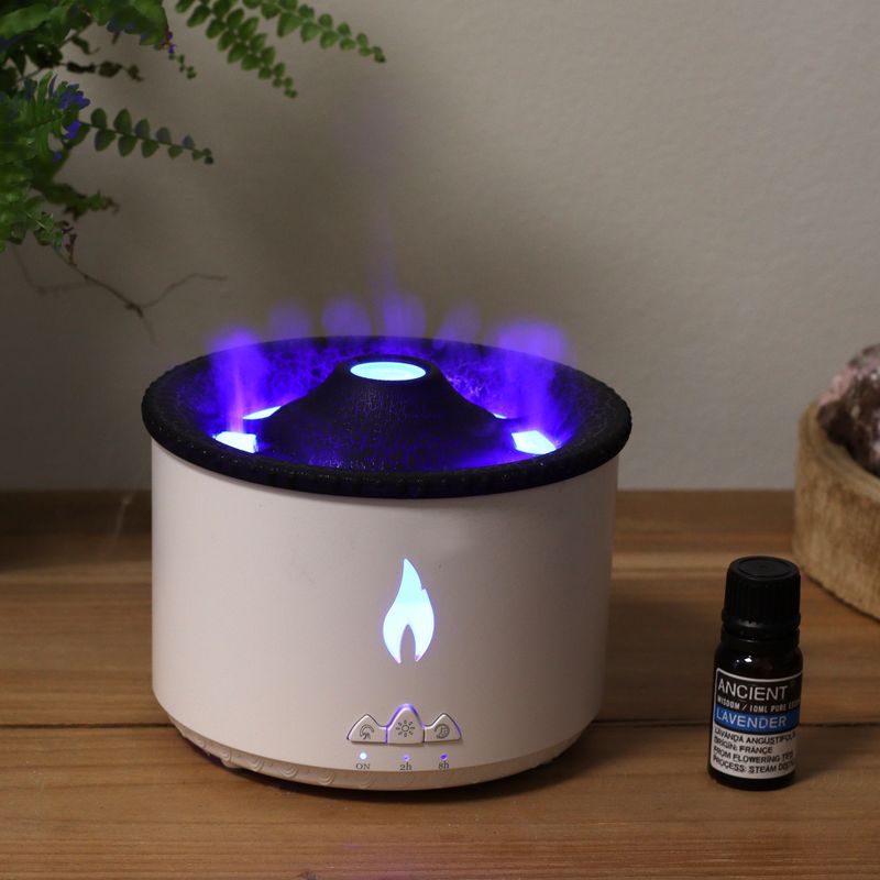 Middelgrote Aroma Diffuser met Vulkaaneffect (stekker) Twee Kleuren