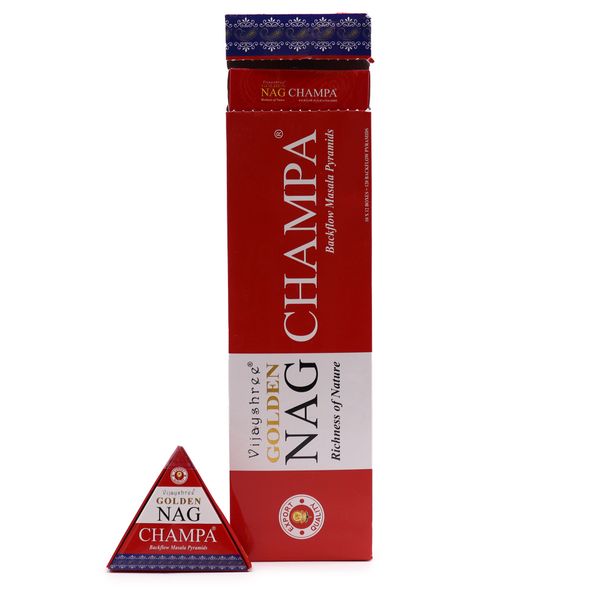 42g Jumbo Golden Nag - Champa Back Flow Wierookkegels