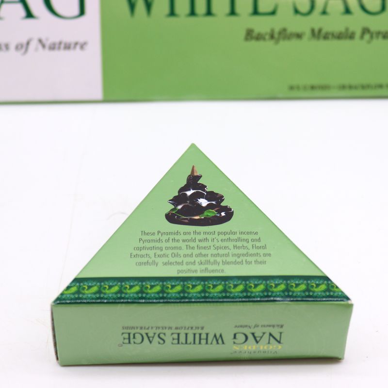 42g Jumbo Golden Nag - Witte Salie Achterwaartse Wierookkegels
