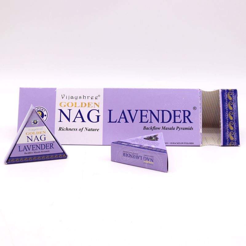 42g Jumbo Golden Nag - Lavendel Achterwaartse Wierookkegels