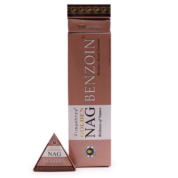 42g Jumbo Golden Nag - Benzoë Achterwaartse Wierookkegels
