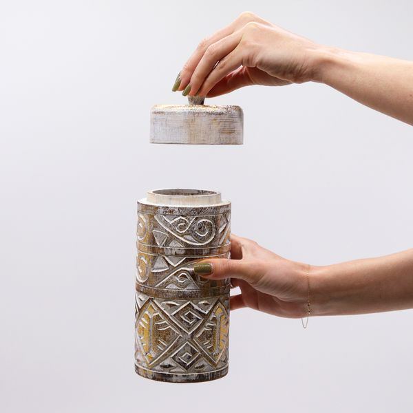 Wit & Goud - Hoge Container