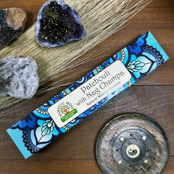 Namaste Mandala Masala Wierook - Patchouli Met Nag Champa