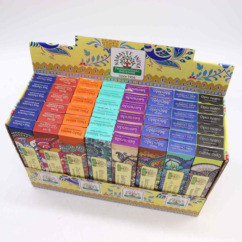 Namaste Mandala Masala Wierook Displaypakket (6x8 Geuren)