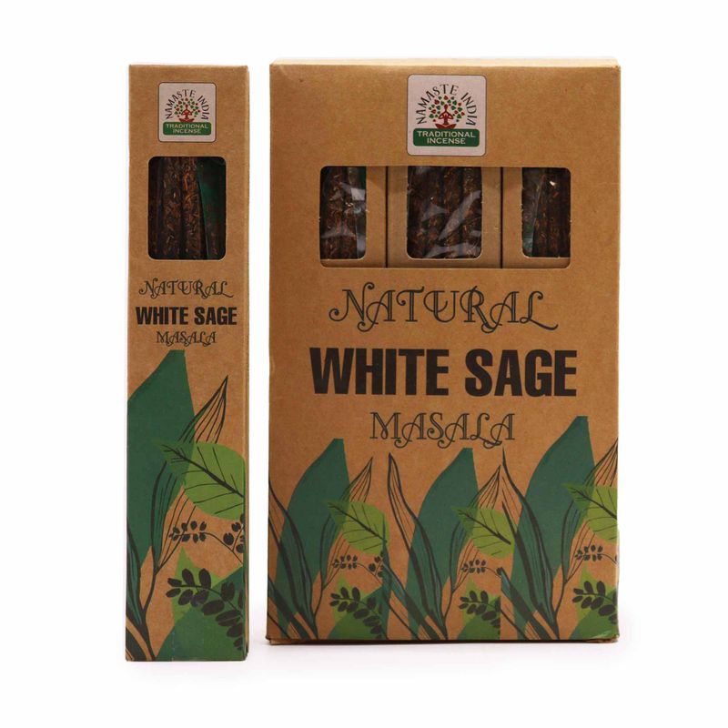 Natuurlijke Botanische Masala Wierook - Witte Salie