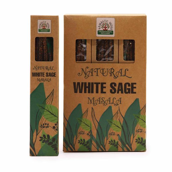 Natuurlijke Botanische Masala Wierook - Witte Salie