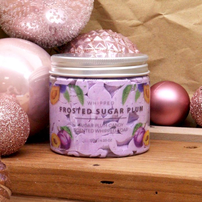 Frosted Suikerpruim Slagroomzeep 120g