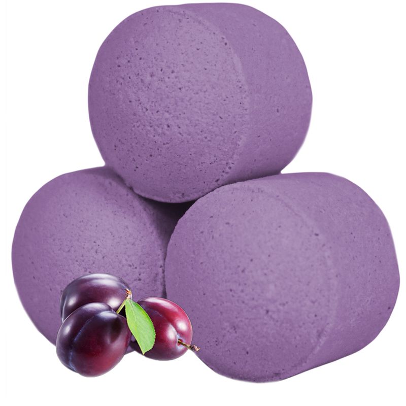 1.3Kg Doos Mini Bad Bom Pillen - Frosted Suikerpruim