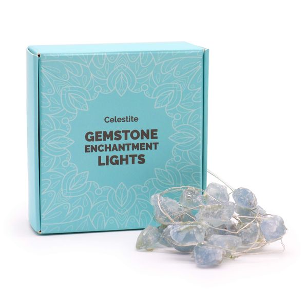Natuurlijke Edelsteen Decoratieve Slingers - Celestiet