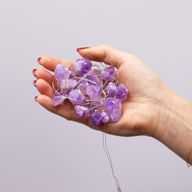 Natuurlijke Edelsteen Decoratieve Slingers  - Amethist